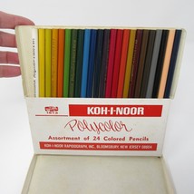 Vtg Koh I Noor Polycolor Colored Pencils Set # 1613 Box Unsharpened Missing 1/24 - £15.24 GBP