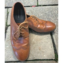 Rockport Mens K74455 Brown Leather Lace Up Wingtip Oxford Shoes Size 11.5 M - $46.49