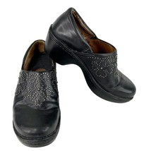Ariat Strathmore Studded Clogs Black Silver Leather 8.5B - £39.34 GBP