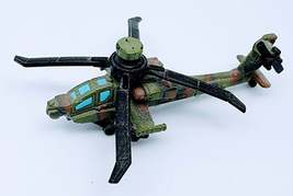 Micro Machines Military AH-64 Apache Helicopter Green/Brown Collectible Vintage  - £7.80 GBP