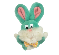Vintage Avon Green Bunny Rabbit Bracelet Stuffed Animal Plush Toy W/ Compartment - £18.76 GBP