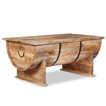 Coffee Table Solid Mango Wood 88x50x40 cm - £120.84 GBP