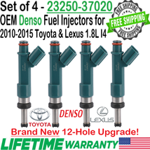 New OEM Denso 12-Hole Upgrade x4 Fuel Injectors For 12-15 Toyota Prius V 1.8L I4 - $253.93