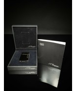 S.T. Dupont  Black Lacquered Palladium Plated  L2 Lighter # 016296 NIB - $895.00