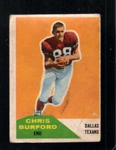 1960 FLEER #81 CHRIS BURFORD GOOD (RC) TEXANS *X93797 - $4.17