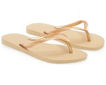 Havaianas Women Slim Flip Flop Thong Sandals Size US 11/12 Golden - $27.72