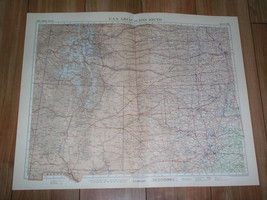 1957 Vintage Map Of Colorado Kansas New Mexico Oklahoma Texas Scale 1:2,500,000 - $32.95