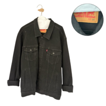 Levi’s Men’s Black Denim Trucker Jacket Size XXL Button Front Classic Je... - $54.45