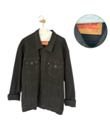 Levi’s Men’s Black Denim Trucker Jacket Size XXL Button Front Classic Je... - $1,007.84 MXN