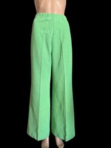 VTG Glen Of Michigan Green Bell Bottom Wide Leg Pants Side Button 30”Wx30” - $366.46 MXN