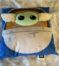 Star Wars The Mandalorian BABY YODA The Child Character Pillow Blue Grogu Clean - $16.69