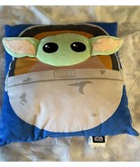 Star Wars The Mandalorian BABY YODA The Child Character Pillow Blue Grog... - £13.12 GBP