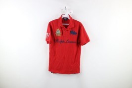 Vintage Ralph Lauren Boys Large Spell Out Crest Big Pony Collared Polo S... - $34.60