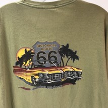 Vintage Tee 90s Quicksilver Route 66 L T-shirt Skater surf Thrashed Grunge palms - £13.21 GBP