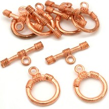 Bali Toggle Clasps Copper Plated 14.5mm 6Pcs Approx. - $7.44