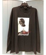 Vtg Y2K Makaveli Branded Tupac Long Sleeve Shirt Red Embroidered Signatu... - $44.66 CAD