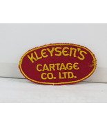 Vintage Trucker Patch - Kleysen&#39;s Cartage Co. Ltd. - Cotton Patch - $16.45 CAD
