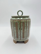 Chris Leung Bird Ceramic Studio Art Pottery Covered Footed Dish W/Lid 6.5” - $76.50