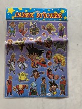 Dragon Ball Z Deadstock Y2K Laser Sticker Sheet Sealed Goku Japan Anime Cartoon - $13.98