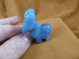 Y-BUR-578 little BLUE Dumortierite BURRO donkey mule gemstone FIGURINE s... - £14.45 GBP