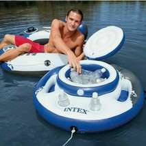 Intex~MEGA CHILL~Inflatable Floating 24 Can Beverage Cooler for River Ru... - £23.14 GBP