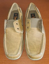 Tansmith Tan&#39;s Men&#39;s Size 9.5 Leather Topsider Boat Shoes Loafers Memory... - $20.85