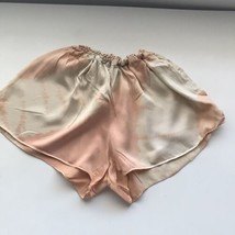 Seaton Silk Shorts XS Pink Cream Elastic Waist Casual Lounge Pull On Lig... - $15.69