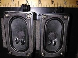 8FF39 PAIR OF SPEAKERS FROM COBY TV, SOUND GREAT, 4 OHM, 2-1/2&quot; X 1-1/4&quot;... - $11.19