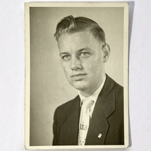 Original 1954-57 High School Boy Young Man Photograph Black White Butler PA - £7.58 GBP