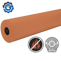 P101200 Decoral 36&quot; x 1000&#39; ORANGE Flame Retardant Art Paper Roll - £88.88 GBP