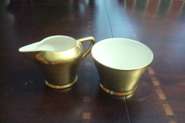 PICKARD crusted Gold Creamer &amp; Open Sugar Bowl [83C] - £58.40 GBP