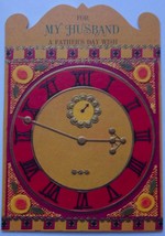 Vintage Esquires By Hallmark For My Husband A Father’s Day Wish Clock Card - $3.99