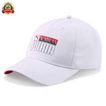 PUMA ORIGINAL AC MILAN FOOTBALL CORE BASEBALL CAP COTTON CAP UNISEX WHITE - $36.09