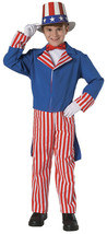 Young American Heroes Dlx Uncle Sam Book Report Halloween Costume Child Lg 12-14 - £23.64 GBP