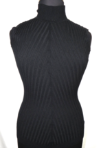 Lane Bryant Women&#39;s Black Ribbed Mock Neck Sleeveless Fitted Sweater Plu... - $16.99