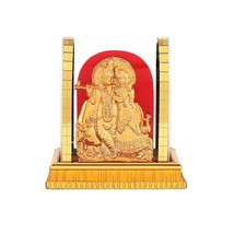 Radha Krishna Cabinet Statue Suitable for car Dashboard Office Table Home Temple - £10.14 GBP