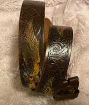 genuine leather belt for craftsman Eagle Embossed - £12.47 GBP