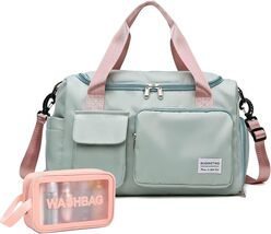 Versatile Women's Duffle Bag with Shoe Compartment &amp; Water-Resistant Pocket - $45.49