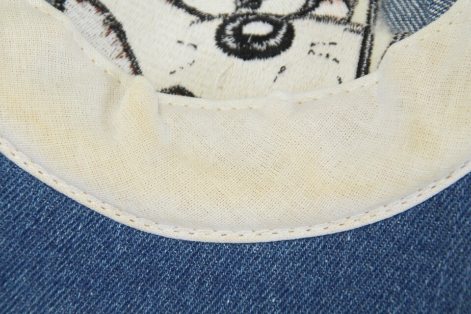 Looney Tunes Taz Tasmanian Devil Embroidered Denim Hat Cap Vintage 1999 WB  RARE Item image 9