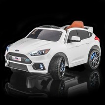 SUPERtrax® Licensed Ford Focus® RS Kids Ride on Car - Frozen White - £313.45 GBP