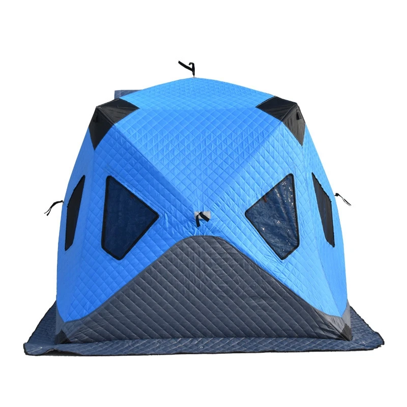 3-4 Person Winter Ice Fishing Tent Outdoor Camping Thickened Cotton Keep Warm - £218.38 GBP
