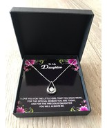 Personalised To My/Our Daughter Silver Pendant Necklace with Message Card - £36.91 GBP