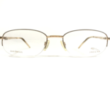 Jaguar Eyeglasses Frames Mod.3380-317 Gold Round Oval Half Rim 55-19-135 - $93.52