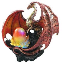 Elemental Magmanite Blood Diamond Dragon LED Light Egg Crystal Relic Statue - £64.13 GBP