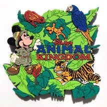 Disney&#39;s Animal Kingdom fridge magnet Mickey Mouse jungle tiger parrot frog - £7.10 GBP