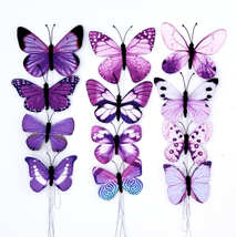 3D Butterfly Decorations, 12 Pcs DIY 2 Sizes Butterflies Decor, Butterfly Craft, - £23.10 GBP