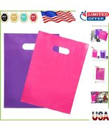 Bulk Set: 200 Glossy Pink &amp; Purple 1.5Mil Merchandise Bags with Die-Cut ... - $53.14 CAD
