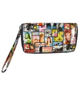 Magazine Cover Glossy Wallet Clutch Purse Wallet With A Wrist Handle - £10.17 GBP