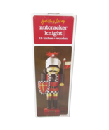 Holiday Living Nutcracker Knight 15 Inches Wooden w/box #208555 - $19.99