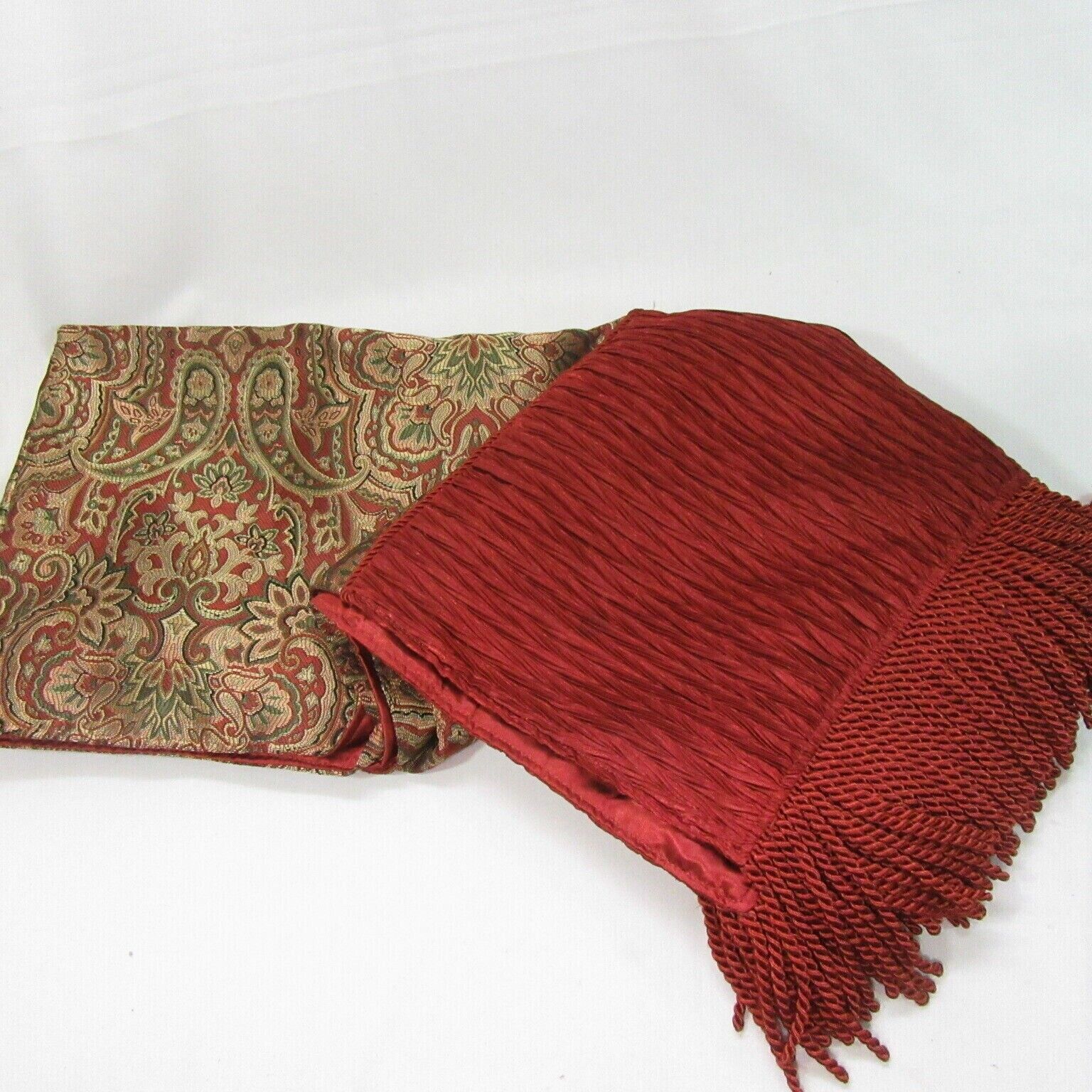 Luxury Paisley Burgundy Multi Bullion Fringe 50 X 60 Throw Blanket Luxury Paisley Burgundy Multi Bullion Fringe 50 X 60 Throw Blanket